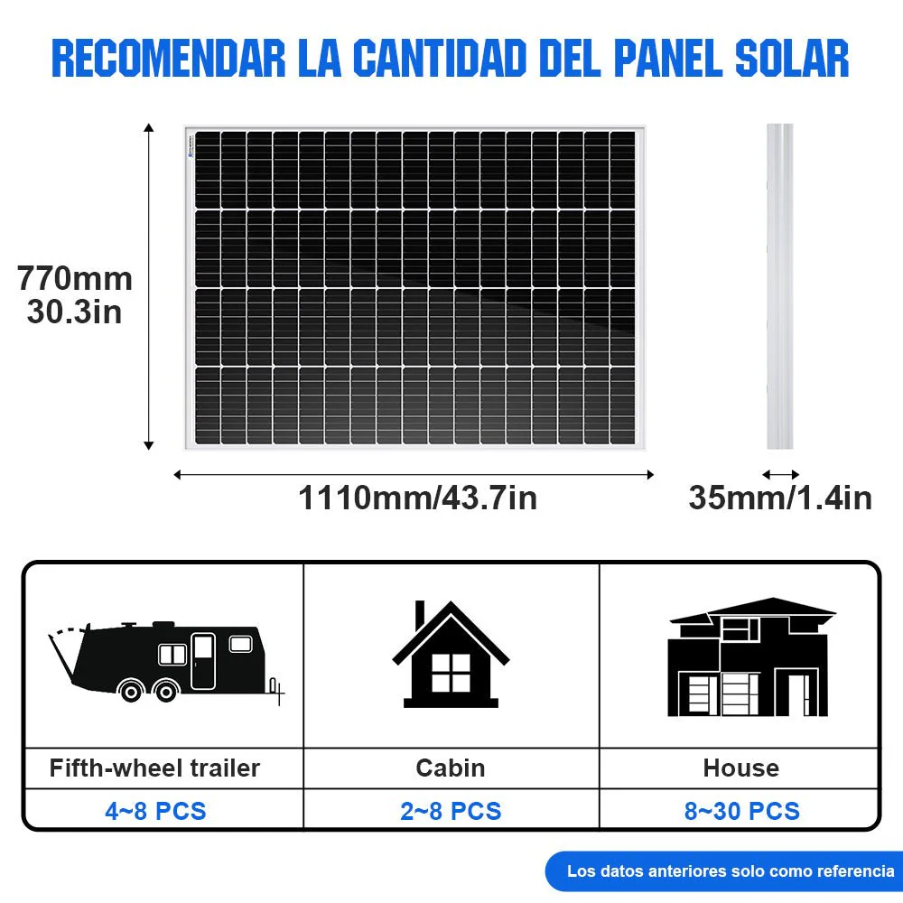 170W 12V Panel Solar Monocristalino - Image 8