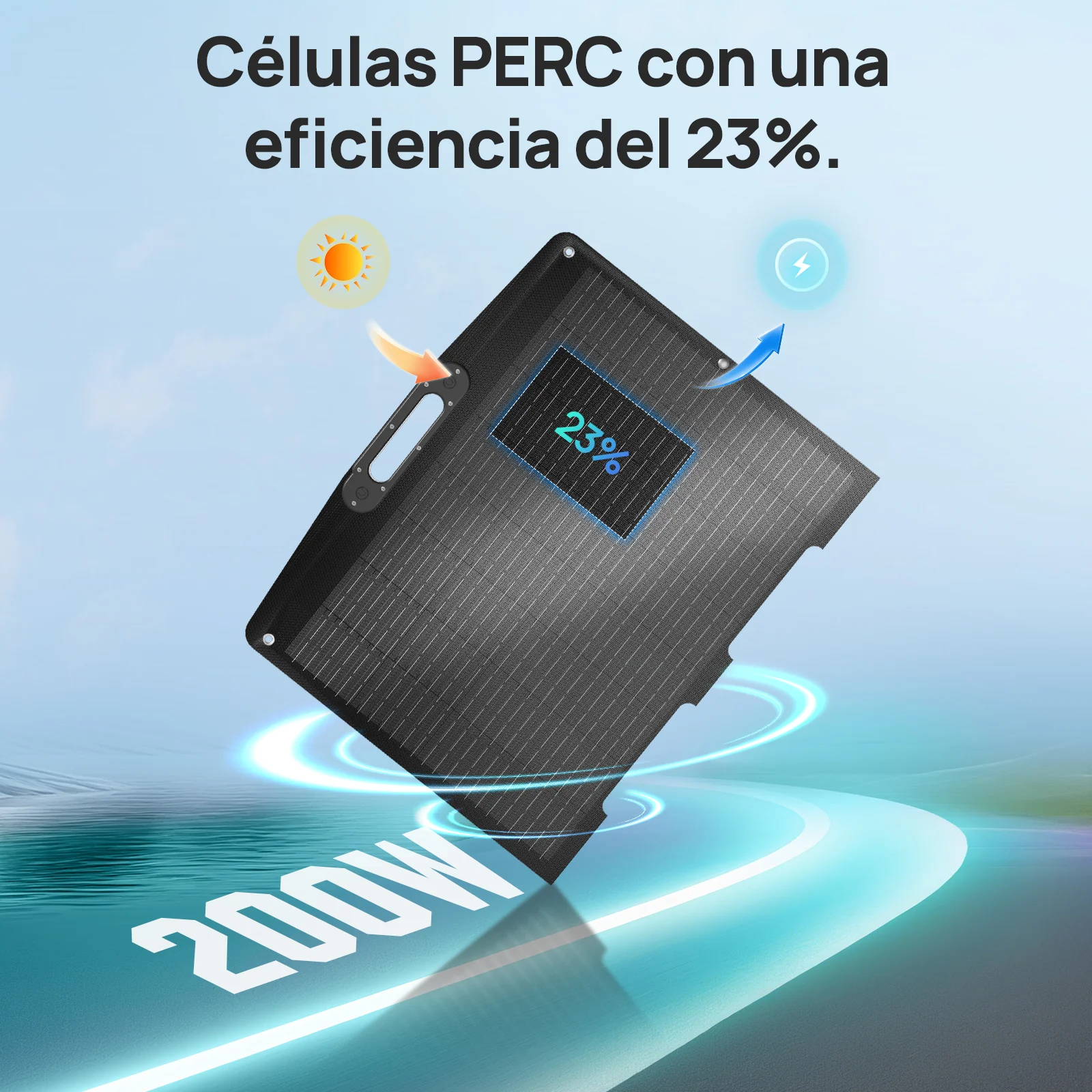 200W 12V Maleta de panel solar plegable - Image 4
