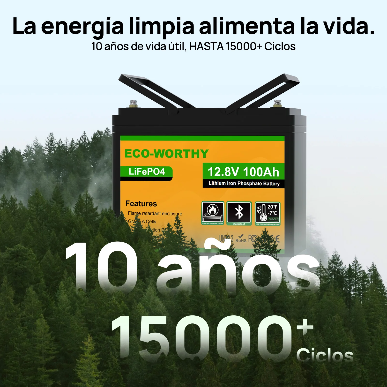 Batería Litio LiFePO4 12V 100Ah con Bluetooth - Image 11