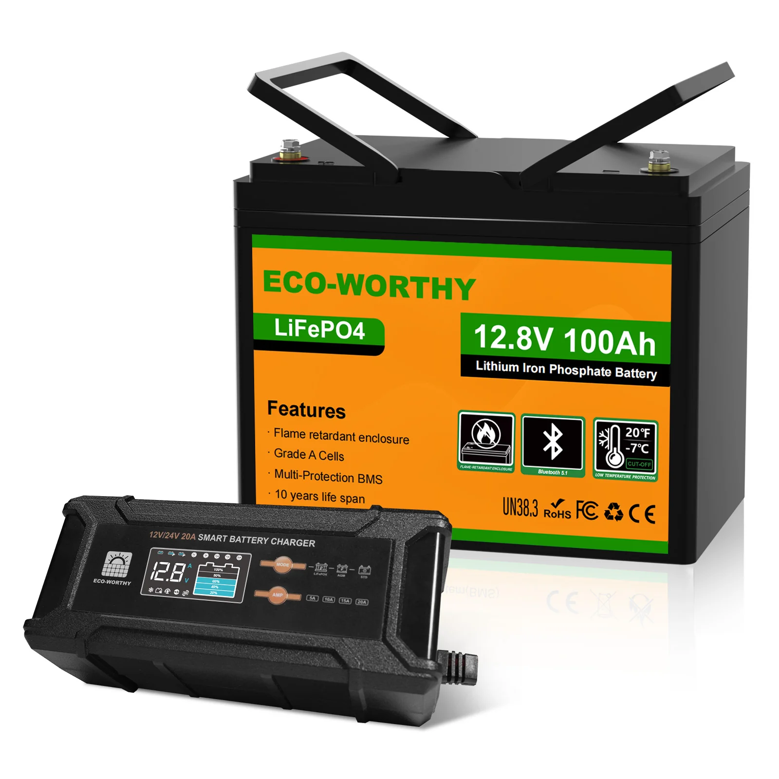 Batería Litio LiFePO4 12V 100Ah con Bluetooth - Image 3