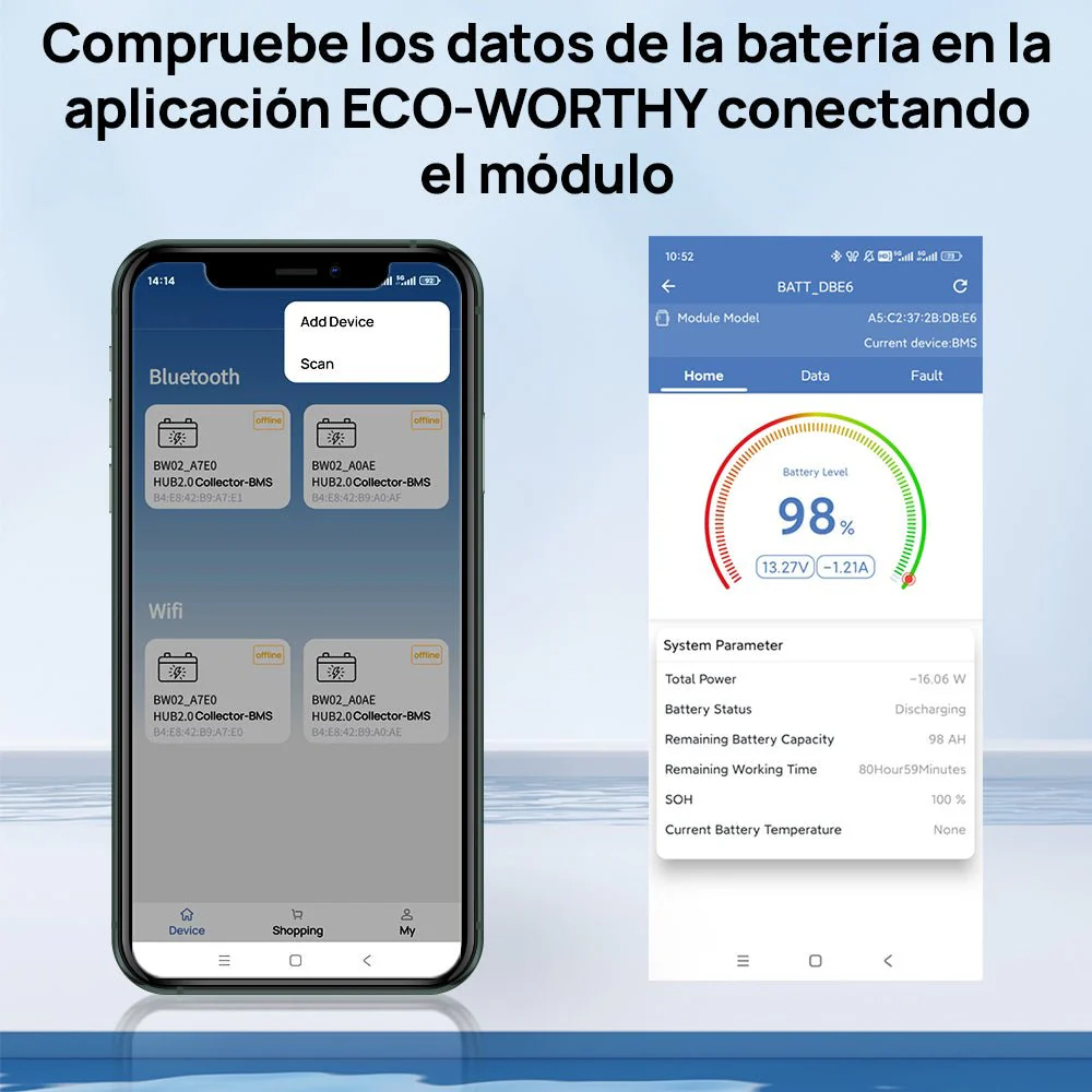 Batería Litio LiFePO4 12V 100Ah Con Bluetooth - Image 4