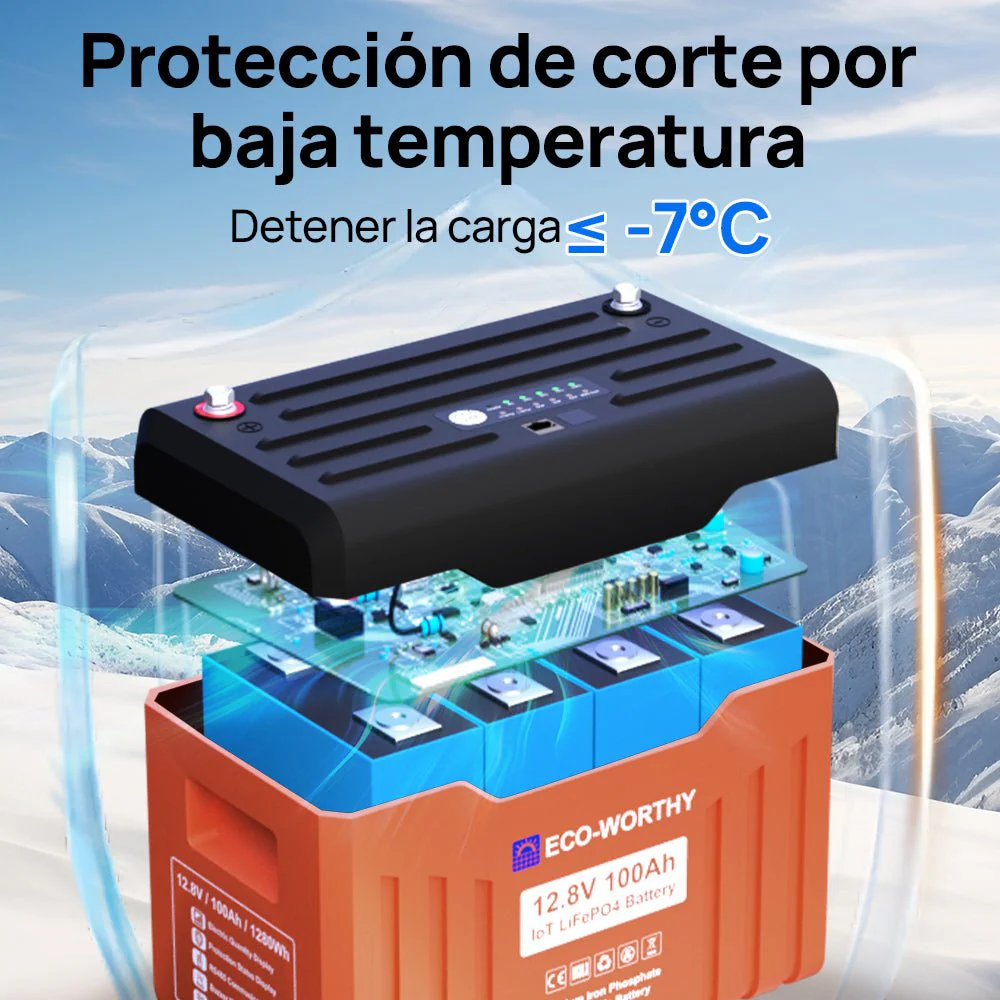 Batería Litio LiFePO4 12V 100Ah Con Bluetooth - Image 5