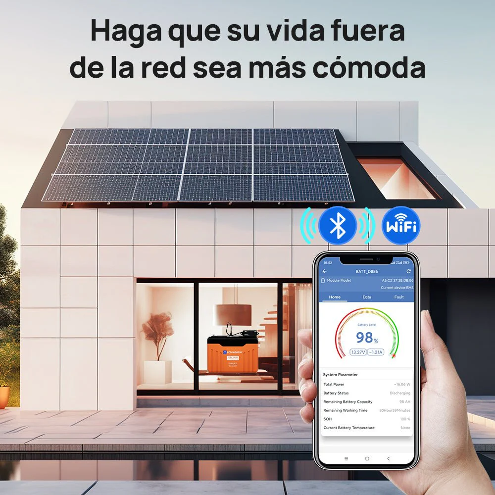 Batería Litio LiFePO4 12V 100Ah Con Bluetooth - Image 8