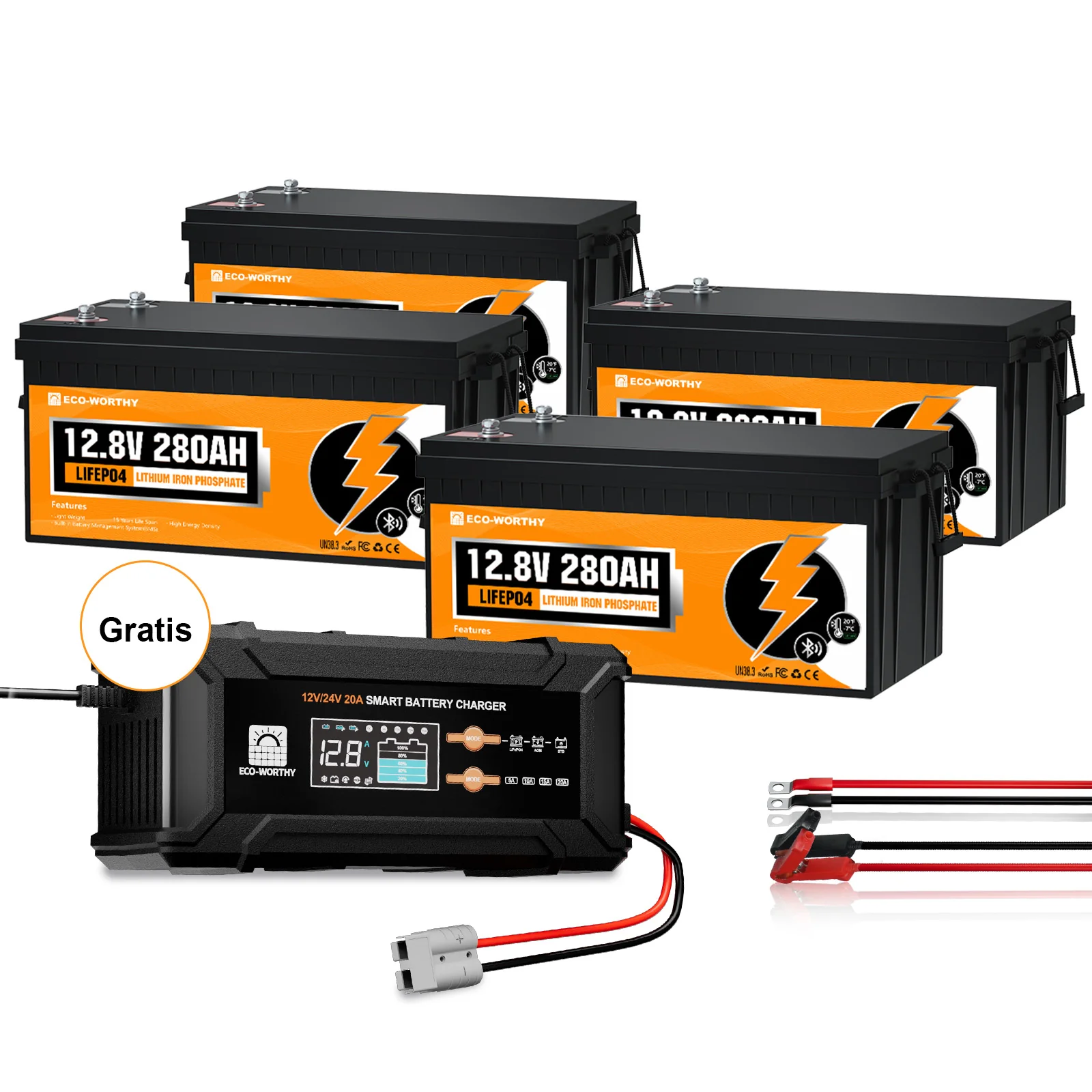 Batería Litio LiFePO4 12V 280Ah Con Bluetooth - Image 15