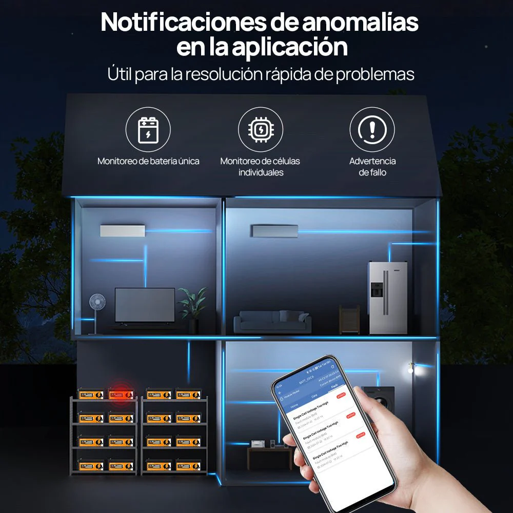 Batería Litio LiFePO4 12V 280Ah Con Bluetooth - Image 3