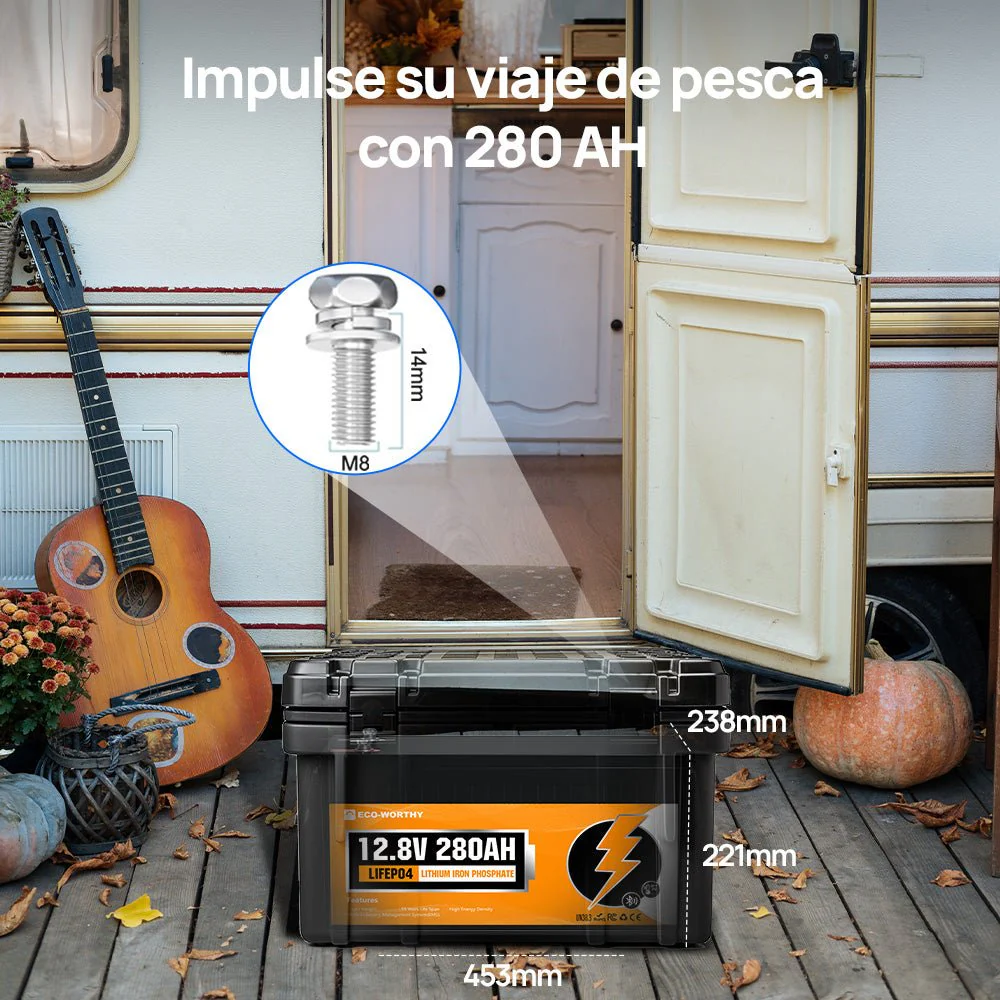 Batería Litio LiFePO4 12V 280Ah Con Bluetooth - Image 6