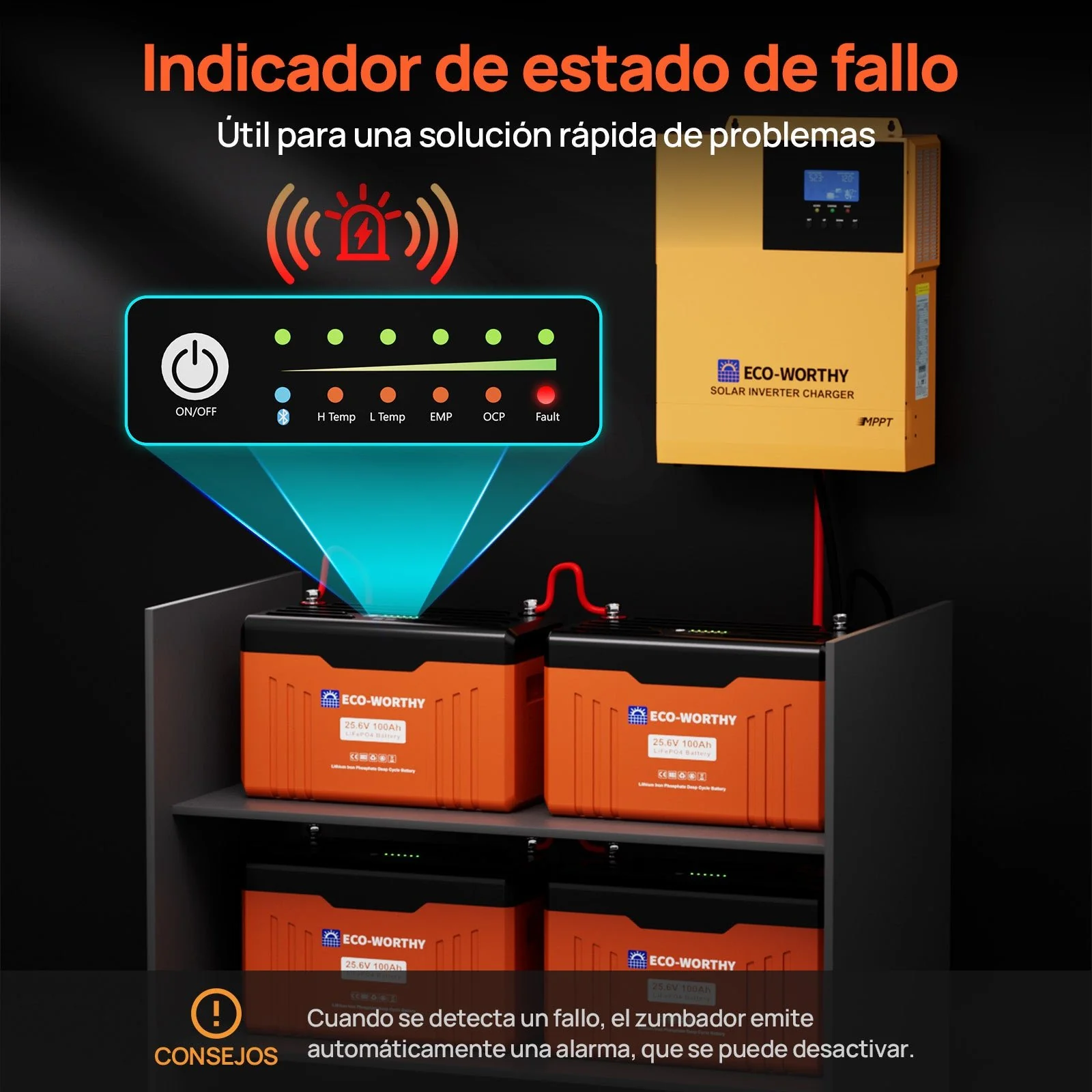 Batería Litio LiFePO4 24V 100Ah Con Bluetooth y WiFi - Image 3