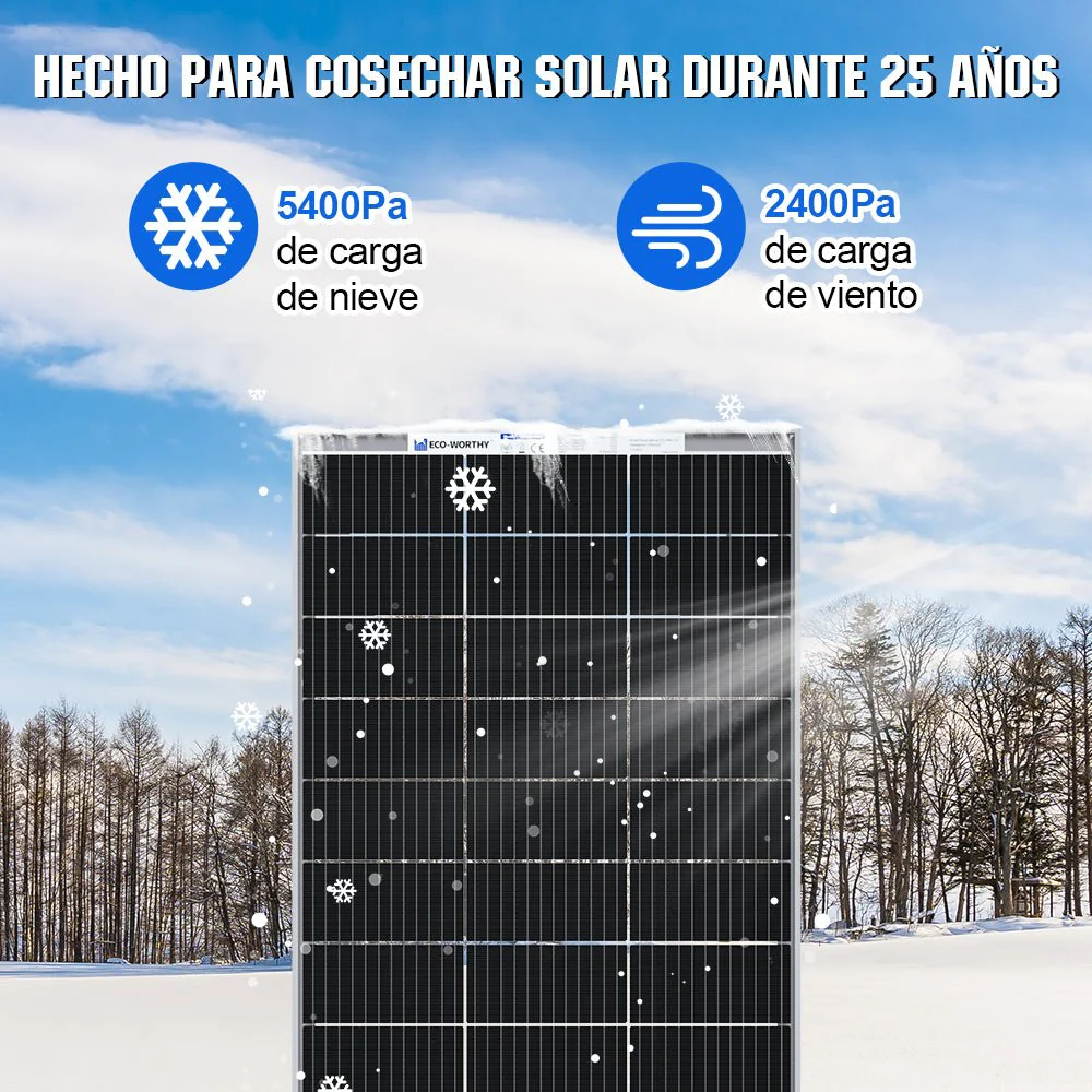 Bifacial 195W 12V Panel Solar Monocristalino - Image 6