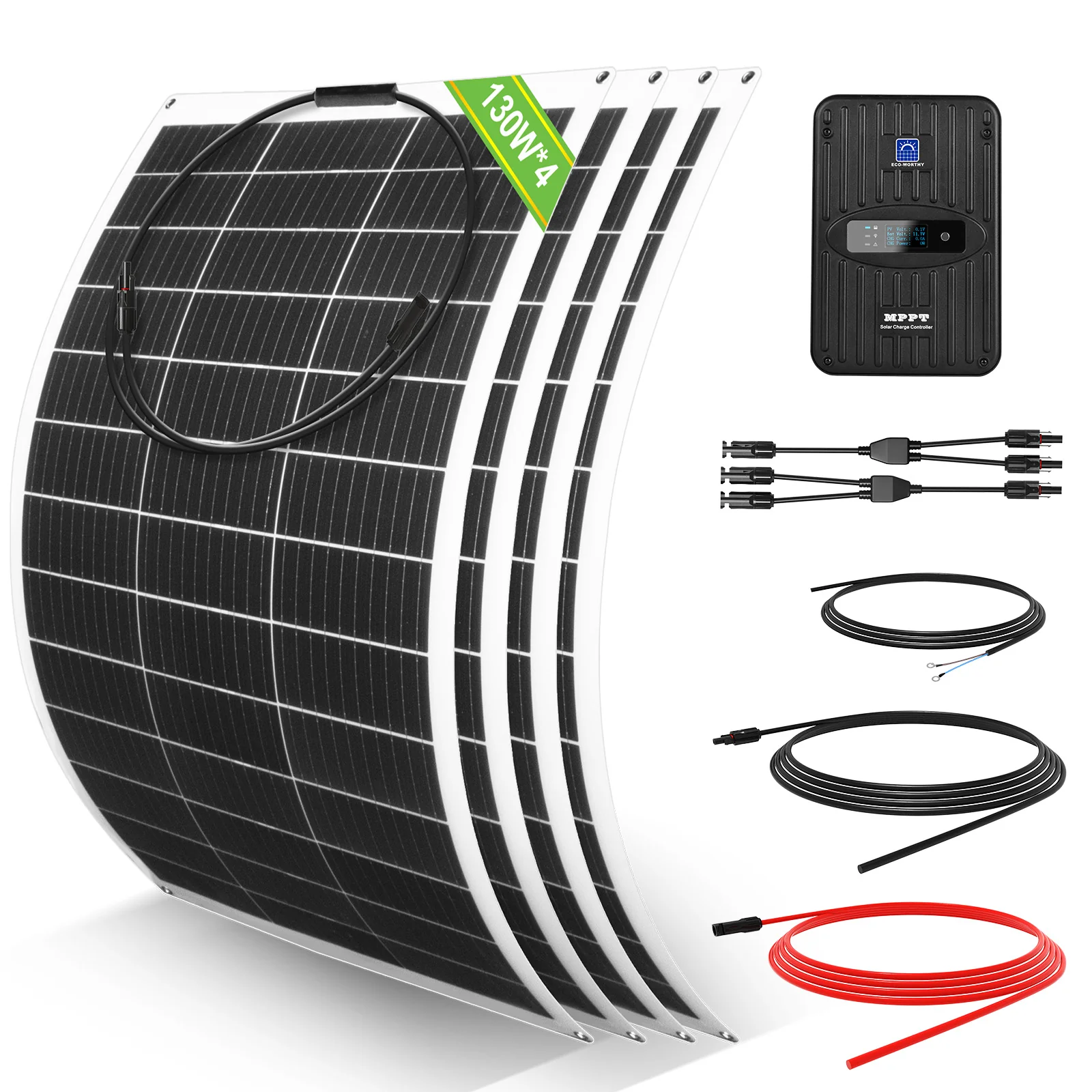 Kit Solar Para Embarcaciones Y Barcos 130W 260W 390W 520W 12V con Placas Flexibles - Image 4