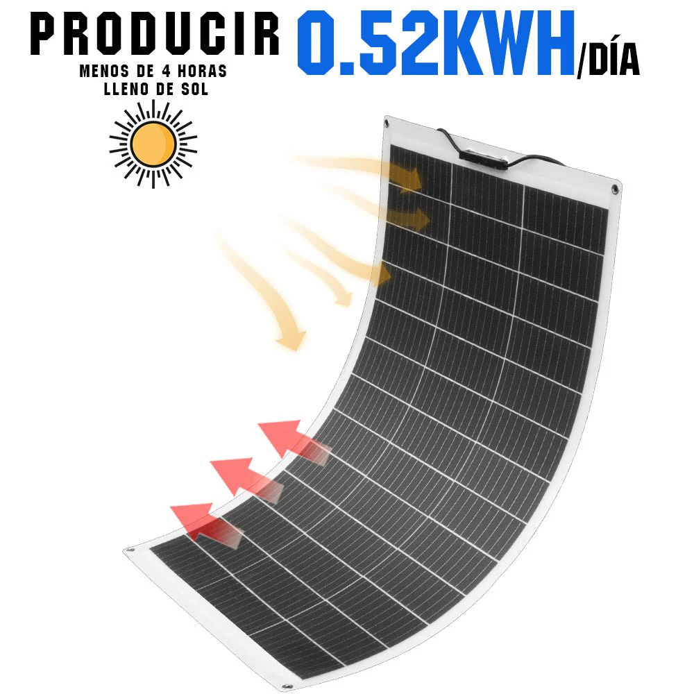 Kit Solar Para Embarcaciones Y Barcos 130W 260W 390W 520W 12V con Placas Flexibles - Image 5