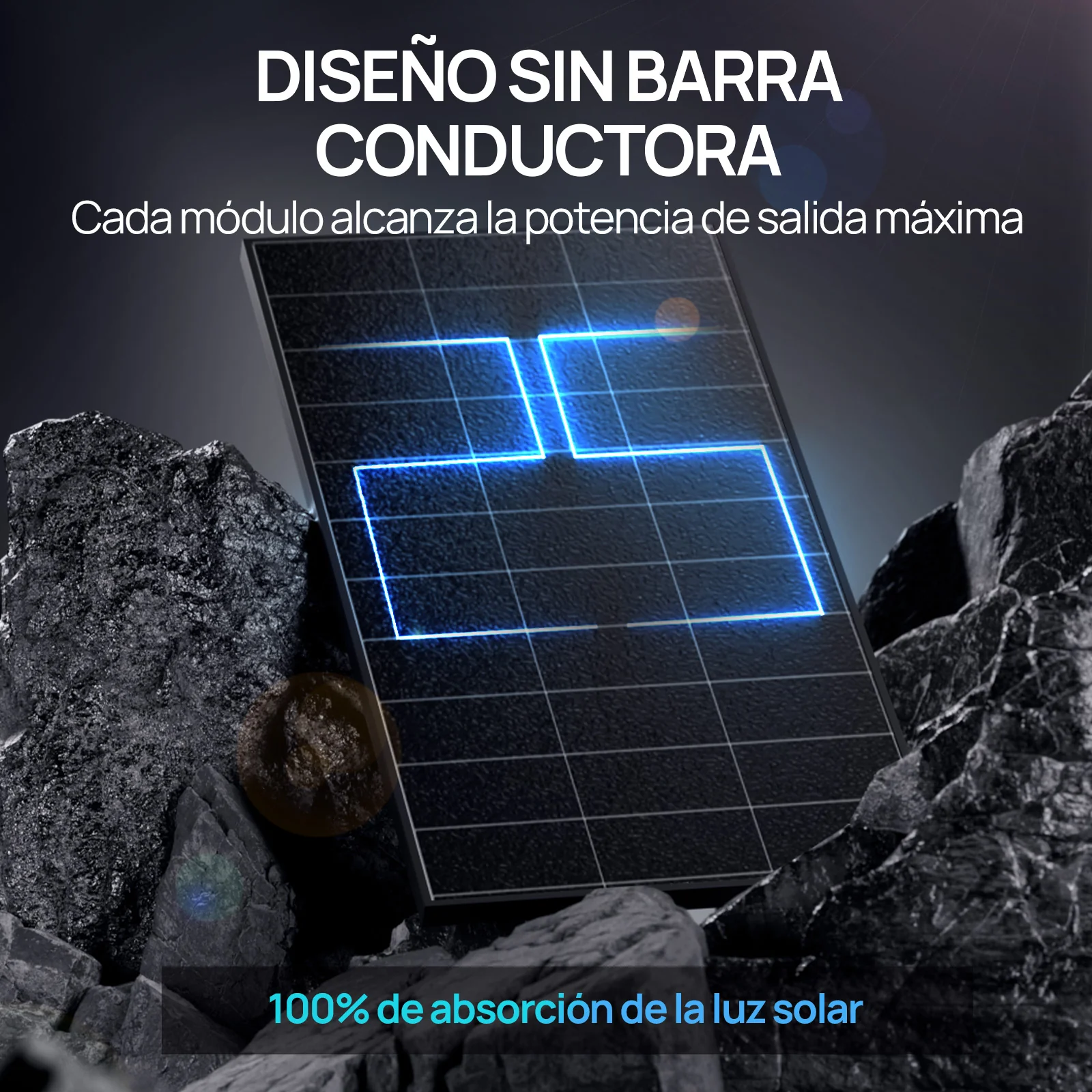 Panel solar BC totalmente negro ECO-WORTHY de 120W - Image 4