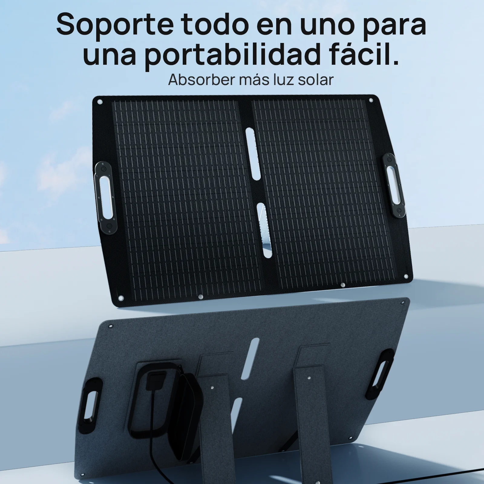 Pro. 100W 12V Maleta de panel solar plegable - Image 7