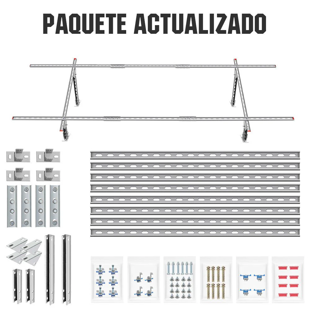 Soportes de montaje de panel solar de varias piezas ajustables para 1-4 piezas de paneles solares - Image 6