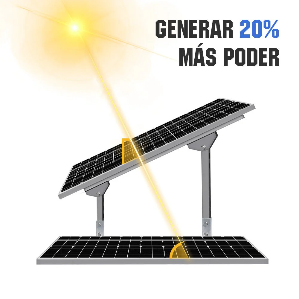 Soportes de montaje de panel solar de varias piezas ajustables para 1-4 piezas de paneles solares - Image 9